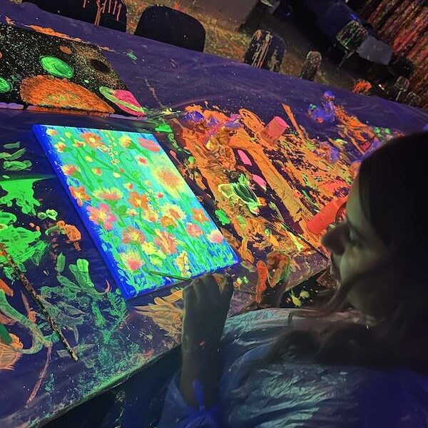 Glow in the dark art